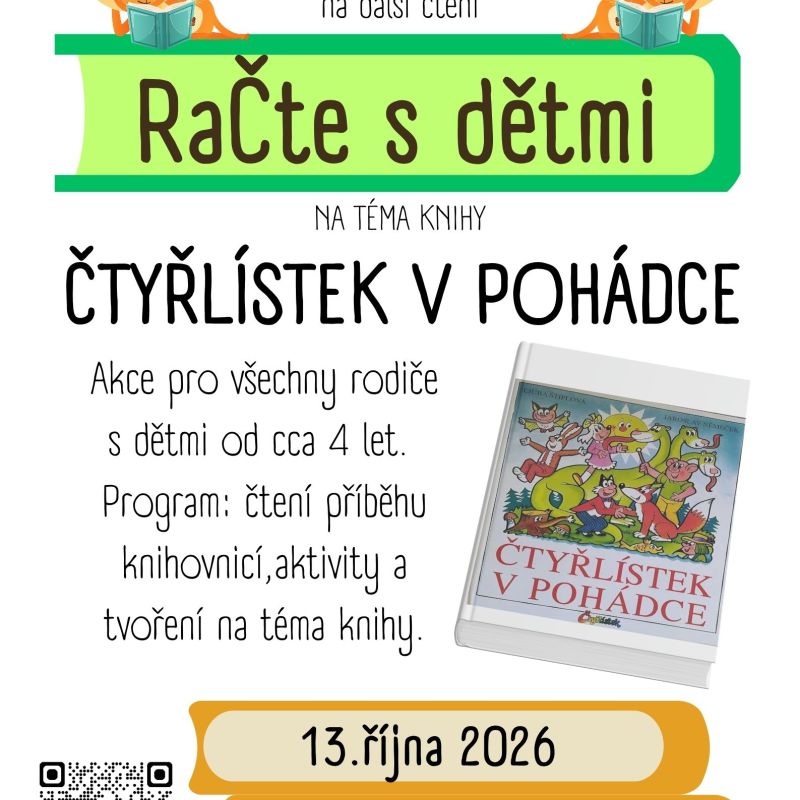Říjnové RaČte s dětmi se Čtyřlístkem