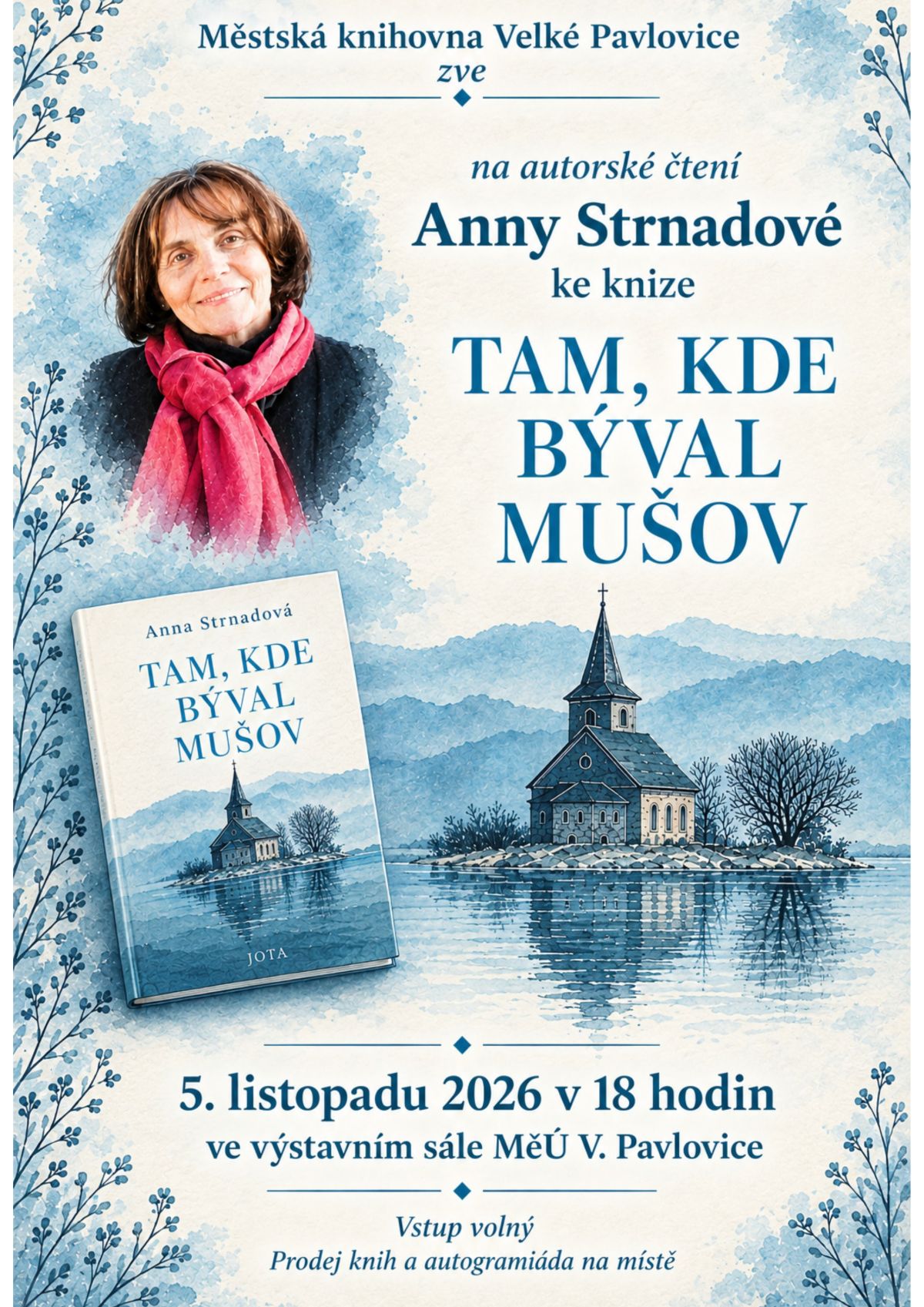 Beseda s knihou Tam, kde býval Mušov
