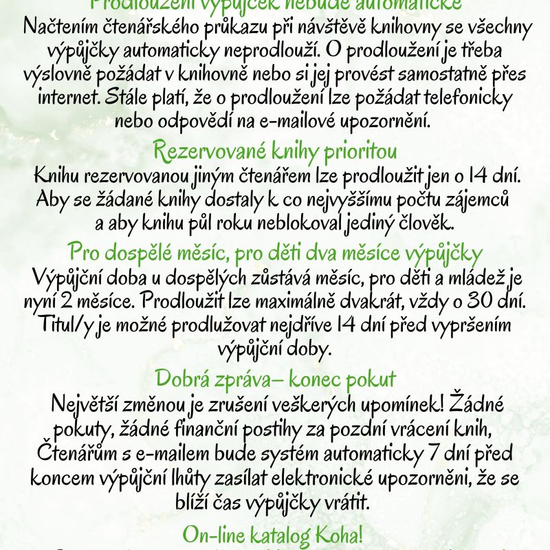 Máme nový knihovní systém Koha