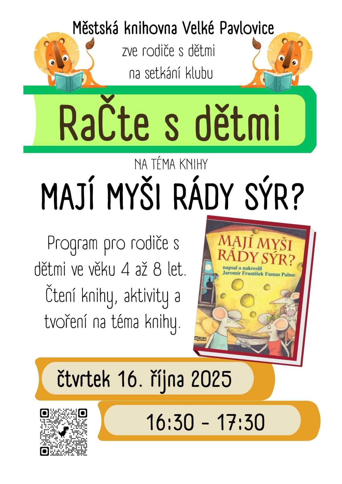 RaČte s dětmi v říjnu - Mají myši rády sýr?