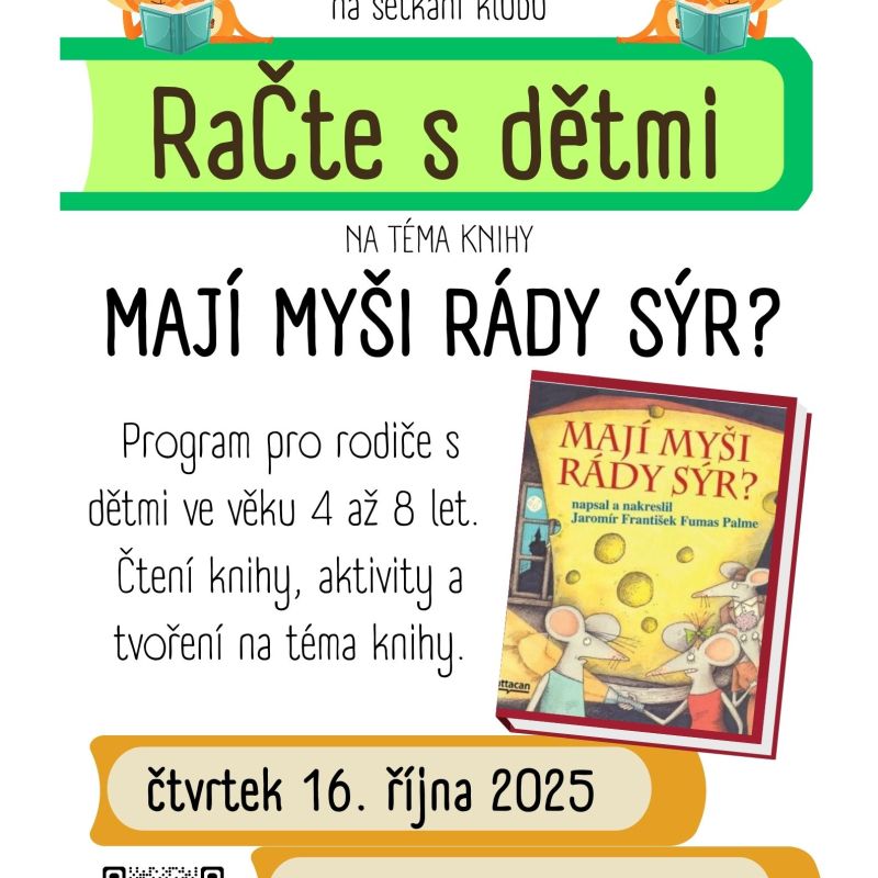 RaČte s dětmi v říjnu - Mají myši rády sýr?