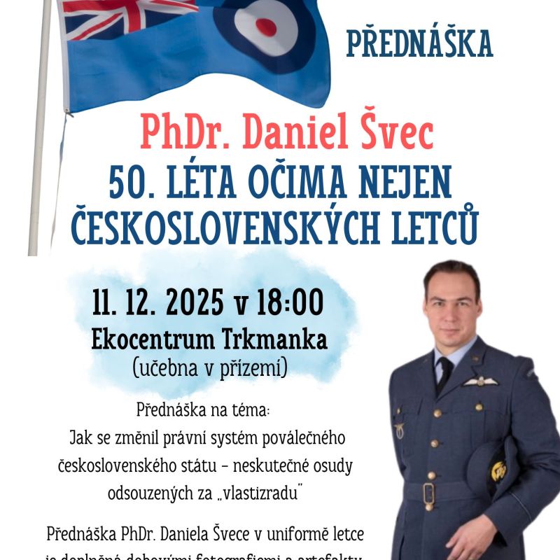 Přednáška PhDr. Daniel Švec: 50. léta očima nejen čs. letců